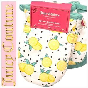 Juicy Couture Home Signature Lemon Set of 2 Mini Mitts